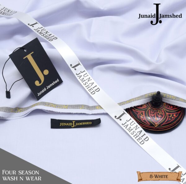 Junaid Jamshed Winter Collection Unstitched White